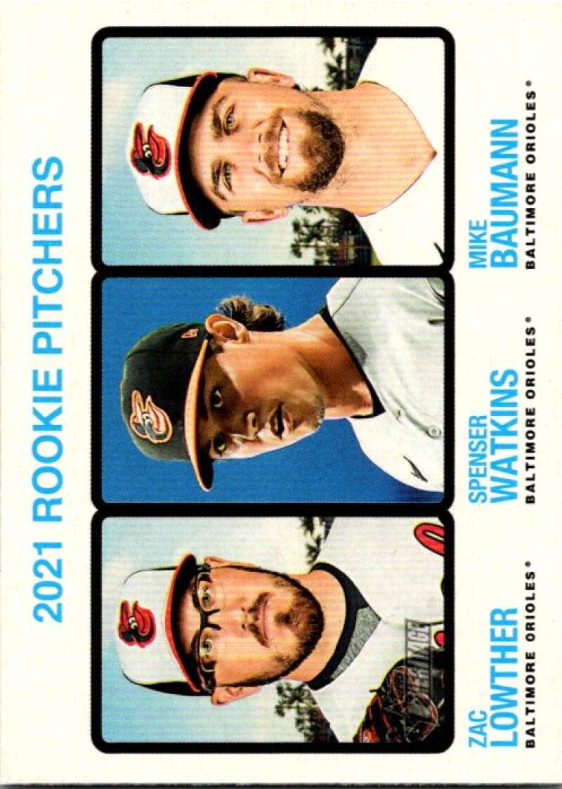 2022 Topps Heritage #72 Baumann/Lowther/Watkins  RC Rookie  V91965 Image 1
