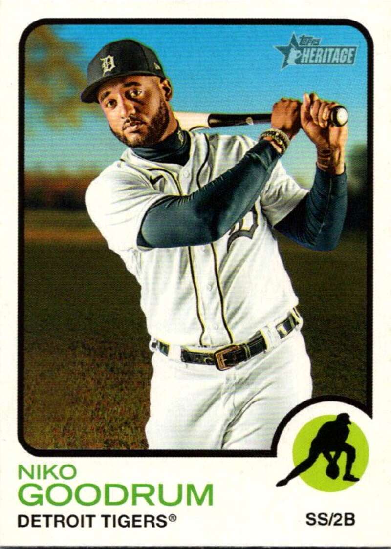 2022 Topps Heritage #75 Niko Goodrum  Detroit Tigers  V91967 Image 1