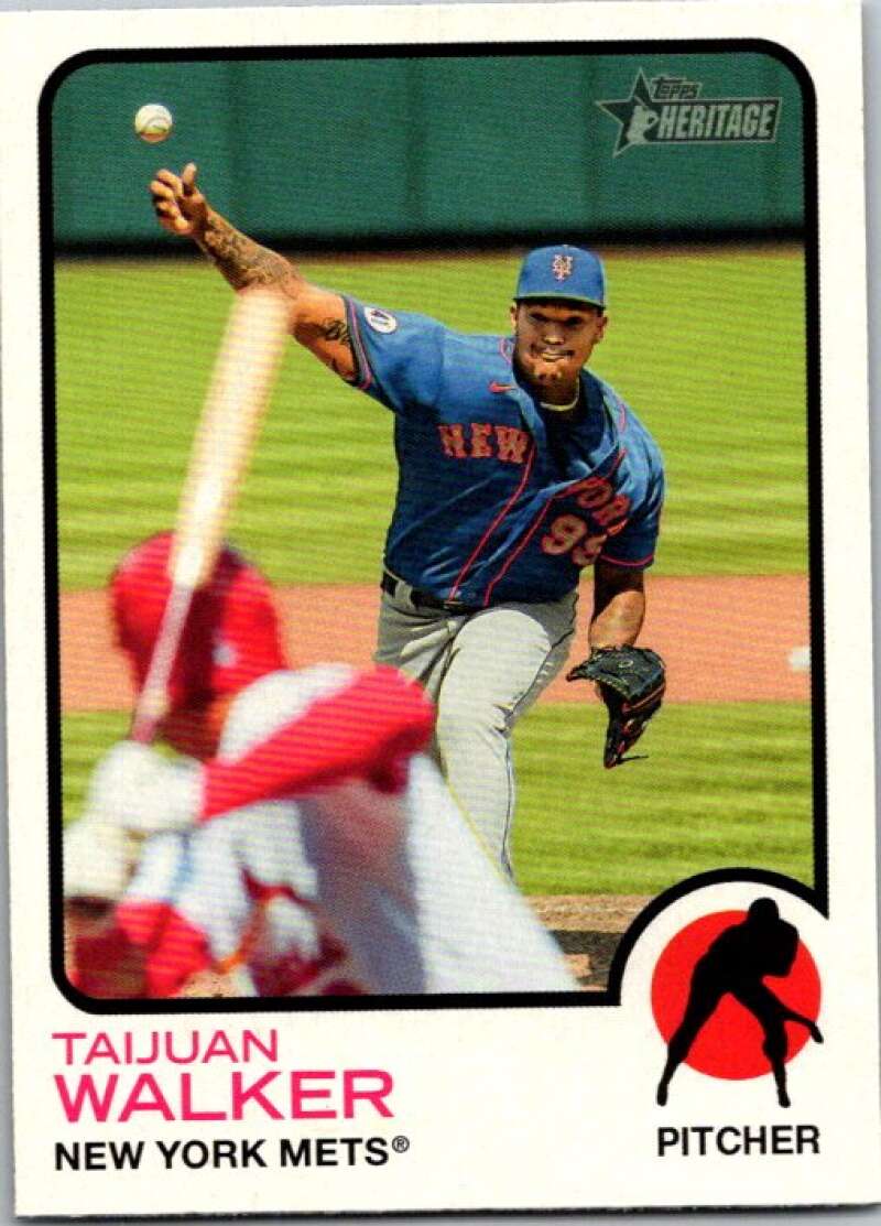 2022 Topps Heritage #126 Taijuan Walker  New York Mets  V92008 Image 1