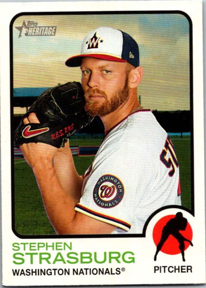 2022 Topps Heritage #139 Stephen Strasburg  Washington Nationals  V92017 Image 1