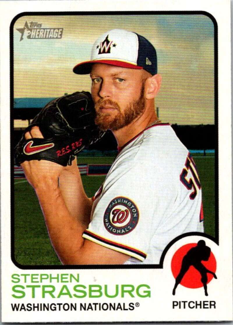2022 Topps Heritage #139 Stephen Strasburg  Washington Nationals  V92018 Image 1
