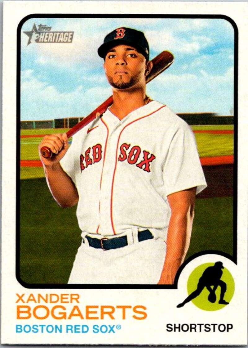 2022 Topps Heritage #173 Xander Bogaerts  Boston Red Sox  V92033 Image 1