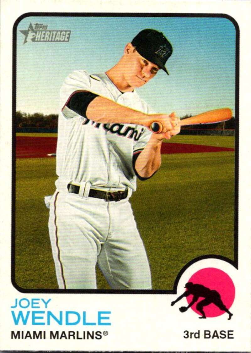 2022 Topps Heritage #198 Joey Wendle  Miami Marlins  V92048 Image 1