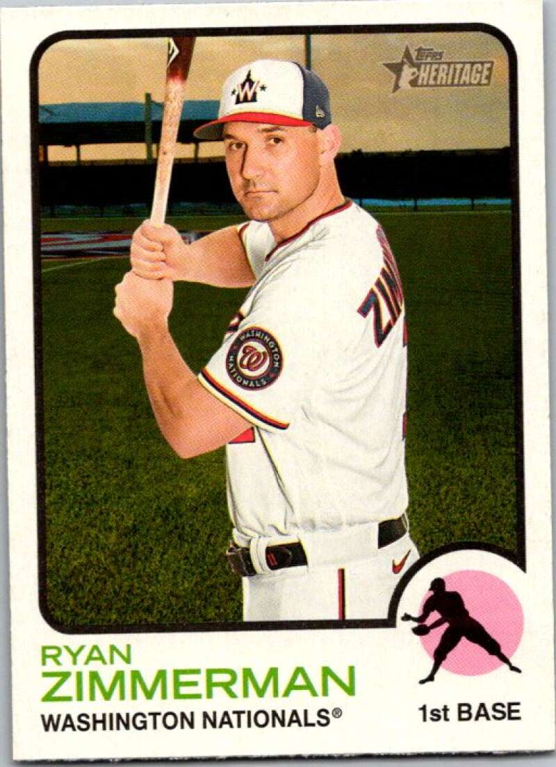 2022 Topps Heritage #199 Ryan Zimmerman  Washington Nationals  V92049 Image 1