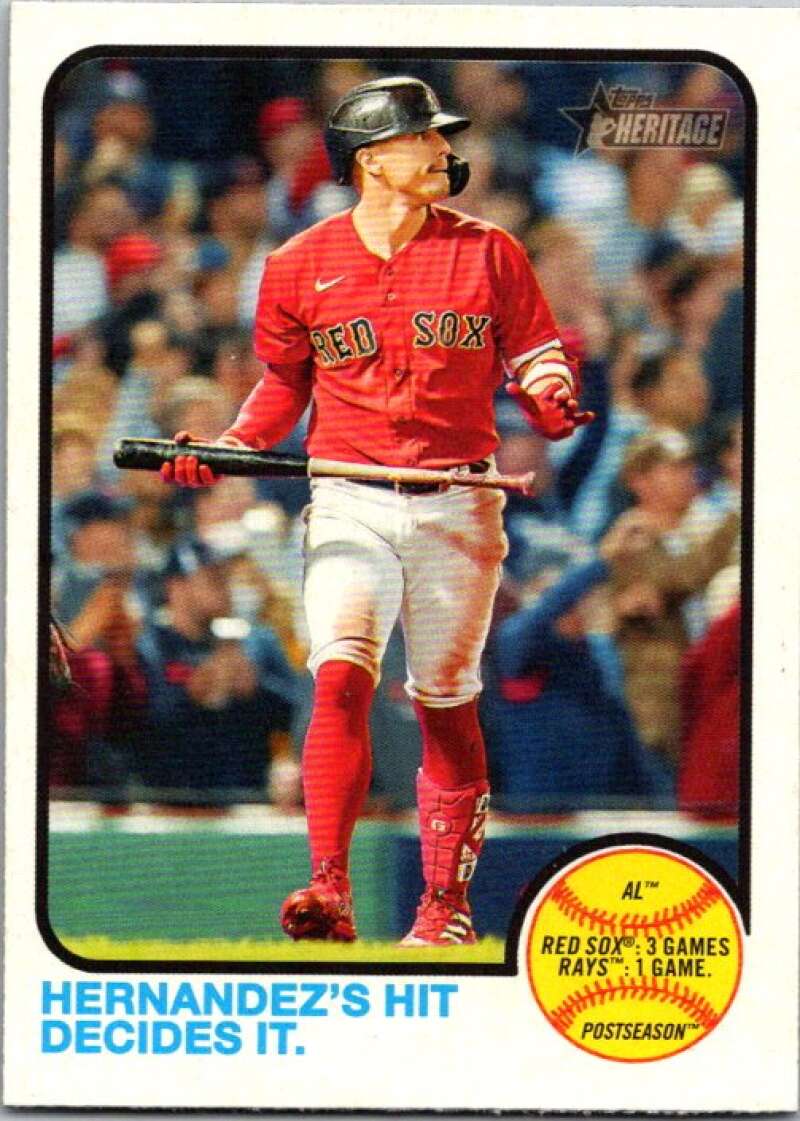 2022 Topps Heritage #201 Kike Hernandez  Boston Red Sox  V92051 Image 1
