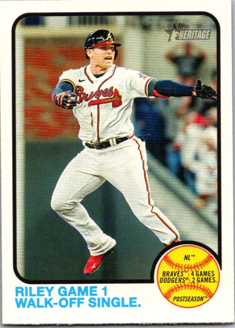 2022 Topps Heritage #205 Austin Riley  Atlanta Braves  V92055 Image 1