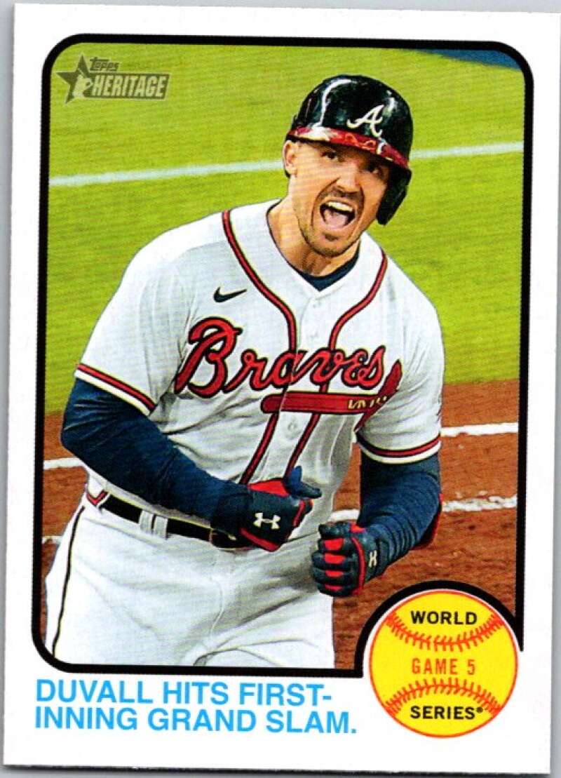2022 Topps Heritage #208 Adam Duvall  Atlanta Braves  V92057 Image 1