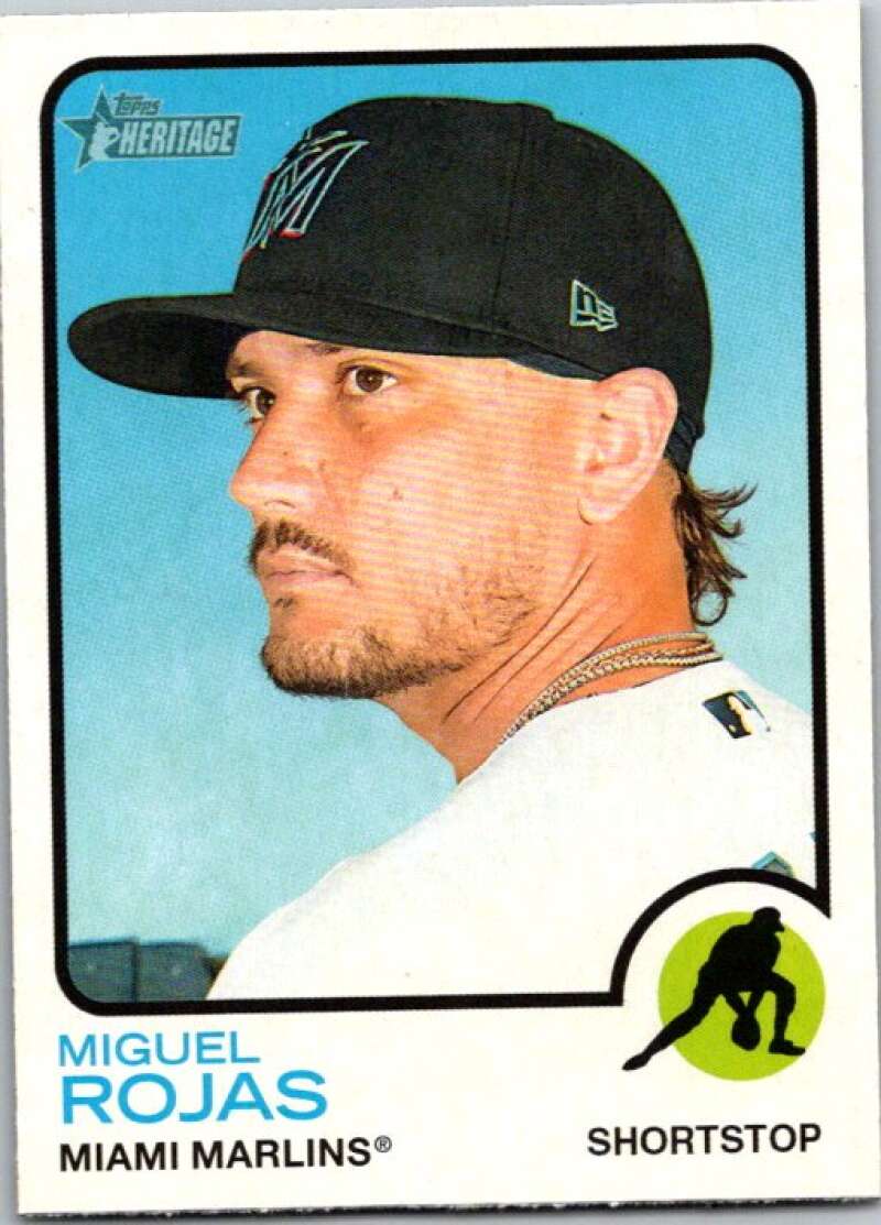 2022 Topps Heritage #224 Miguel Rojas  Miami Marlins  V92071 Image 1