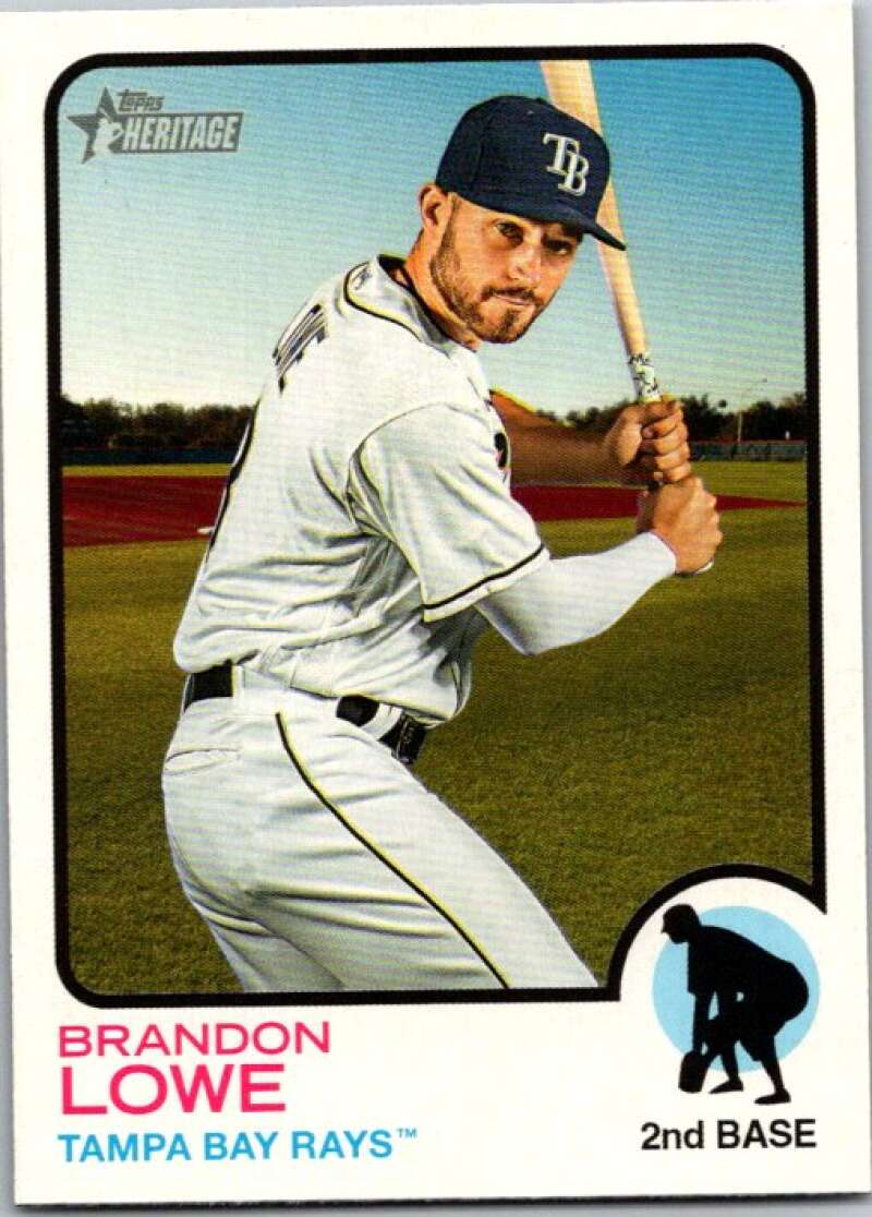2022 Topps Heritage #226 Brandon Lowe  Tampa Bay Rays  V92072 Image 1