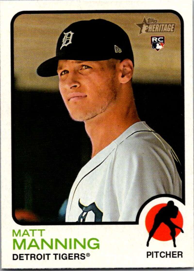 2022 Topps Heritage #227 Matt Manning  RC Rookie Detroit Tigers  V92073 Image 1