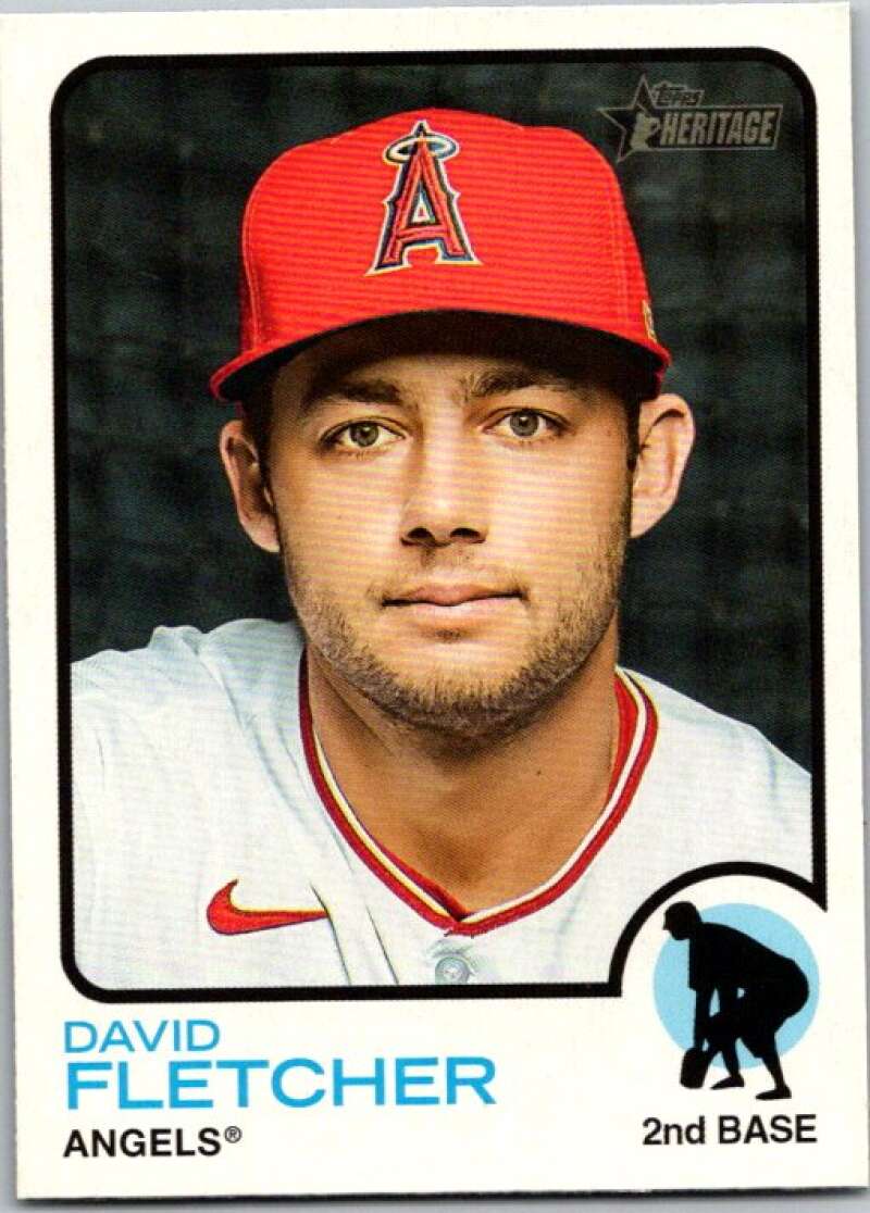 2022 Topps Heritage #247 David Fletcher  Los Angeles Angels  V92092 Image 1