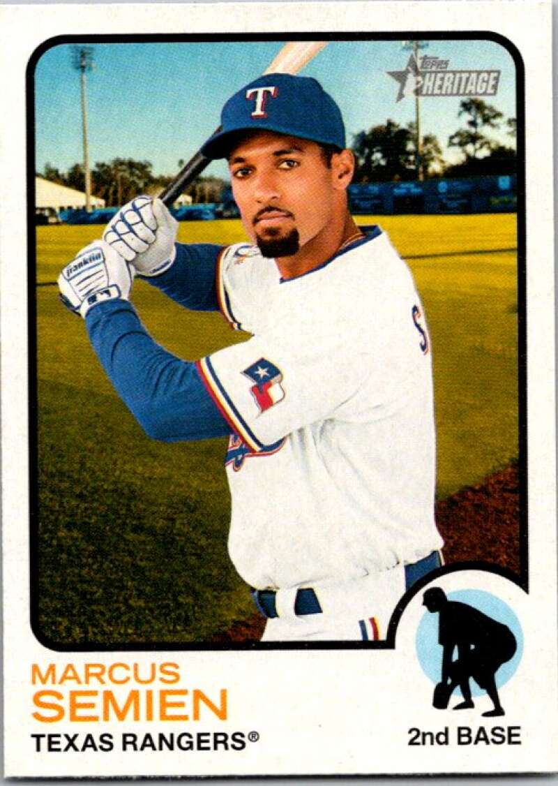 2022 Topps Heritage #286 Marcus Semien  Texas Rangers  V92114 Image 1