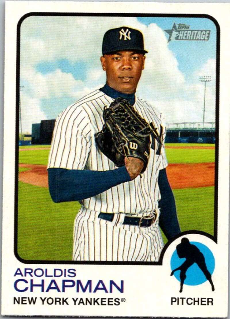 2022 Topps Heritage #287 Aroldis Chapman  New York Yankees  V92115 Image 1