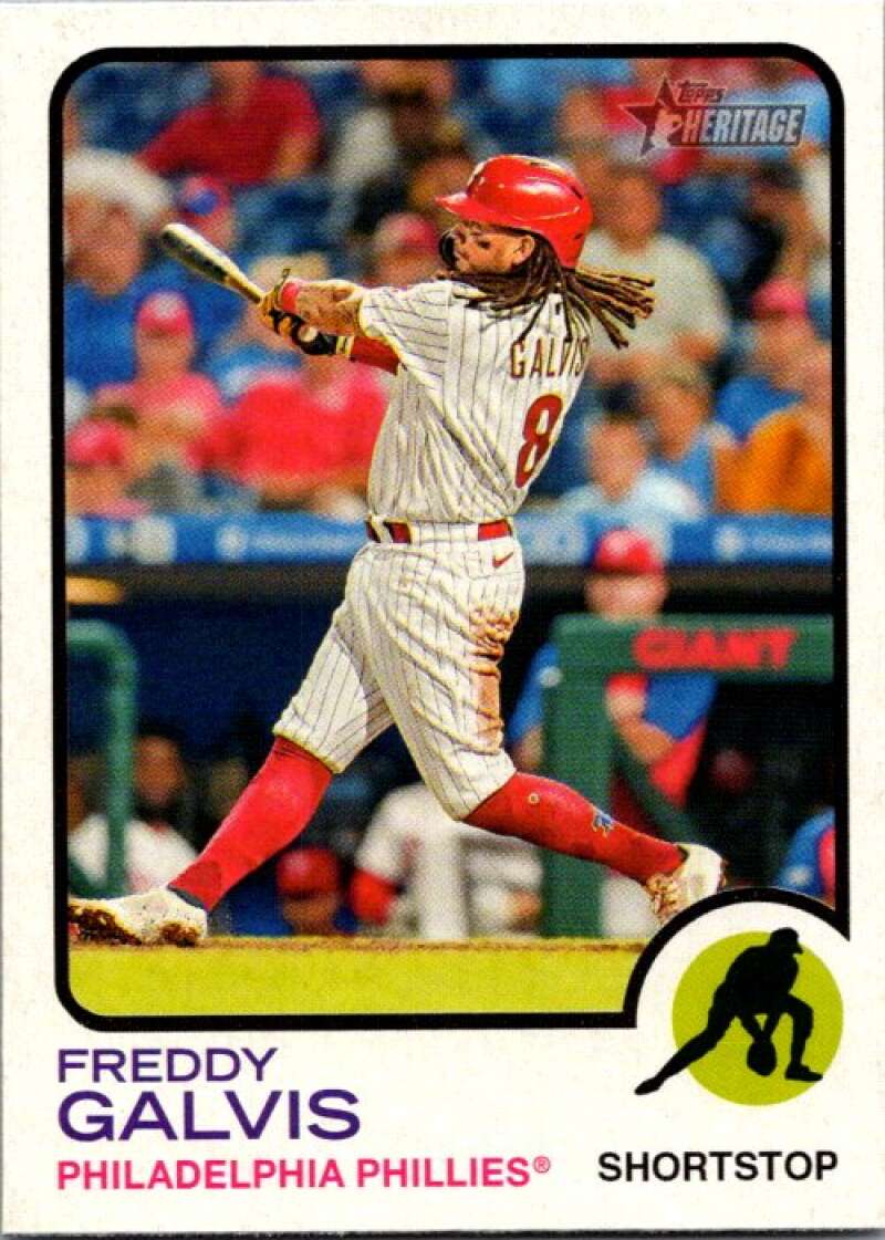 2022 Topps Heritage #302 Freddy Galvis  Philadelphia Phillies  V92128 Image 1