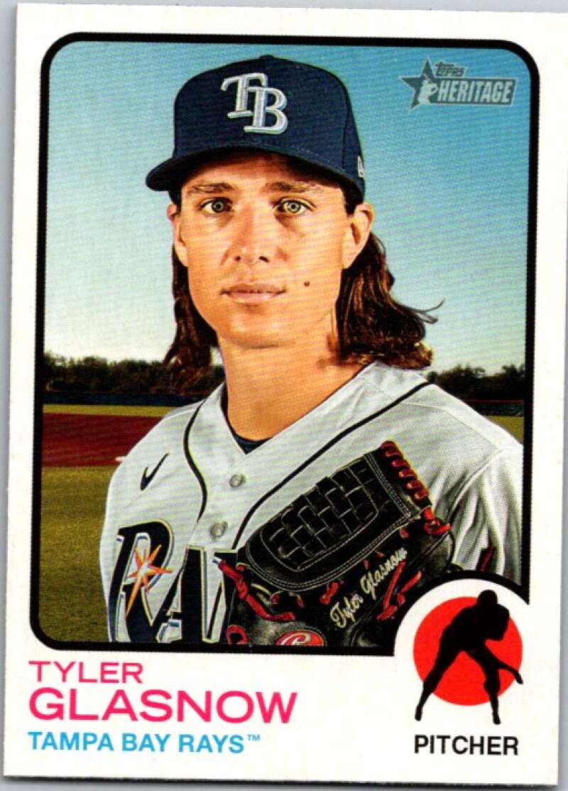 2022 Topps Heritage #310 Tyler Glasnow  Tampa Bay Rays  V92134 Image 1