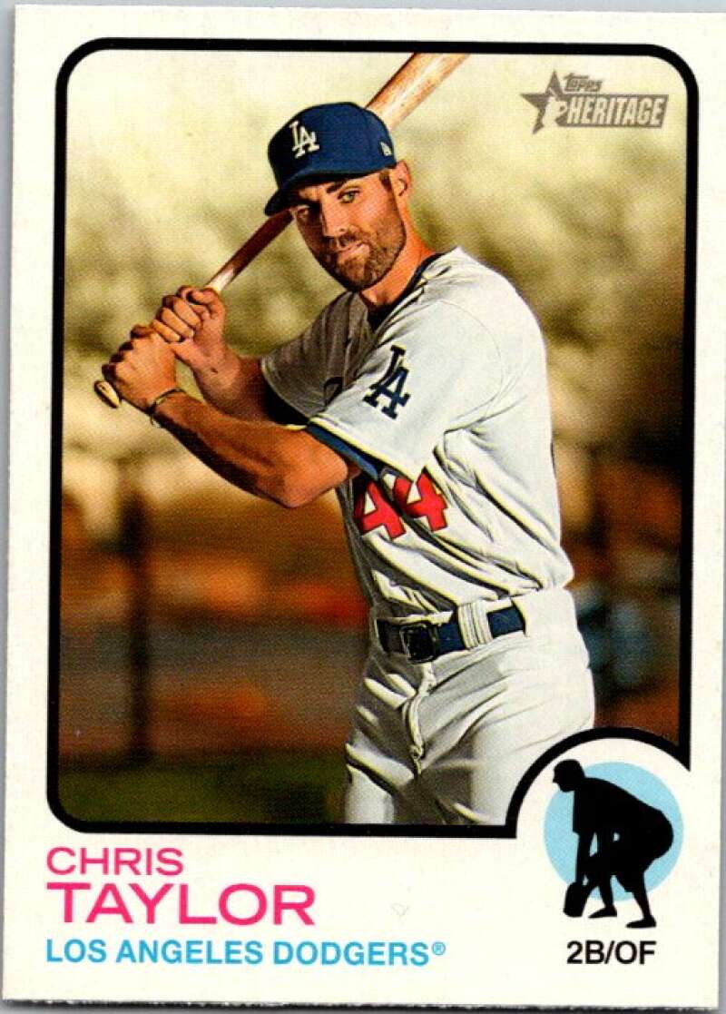 2022 Topps Heritage #312 Chris Taylor  Los Angeles Dodgers  V92137 Image 1