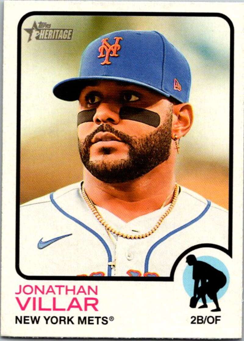 2022 Topps Heritage #313 Jonathan Villar  New York Mets  V92138 Image 1