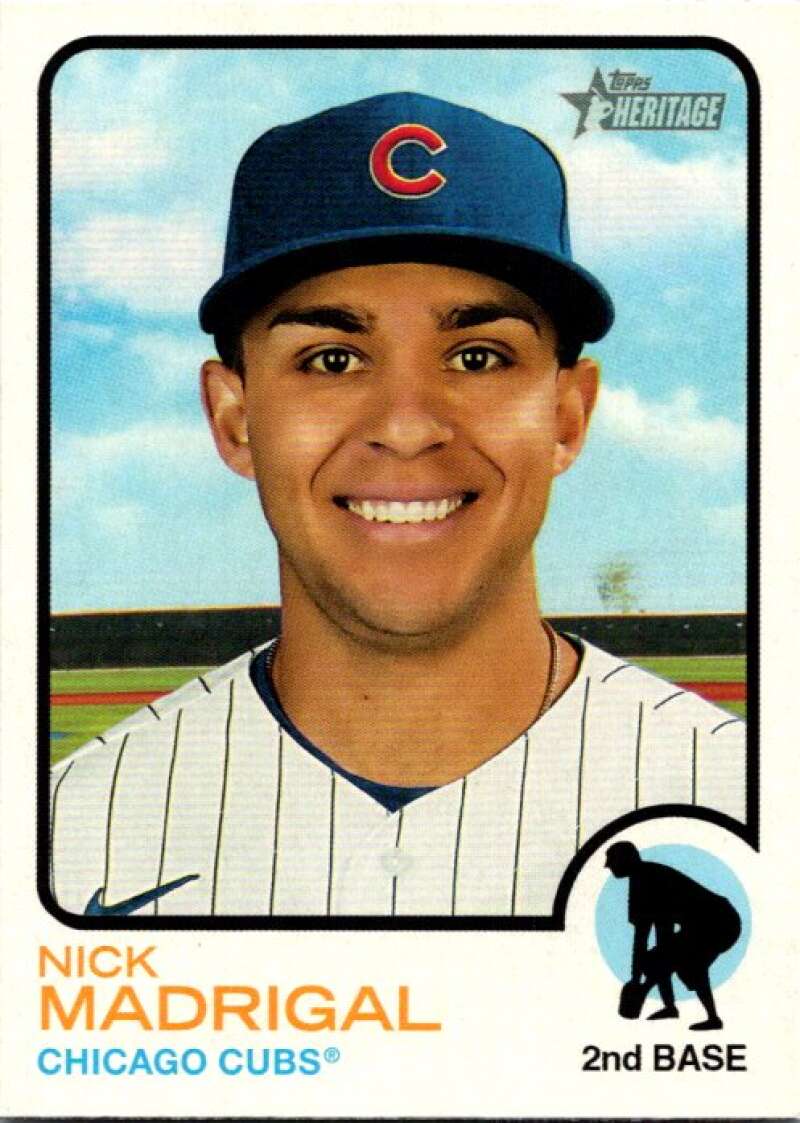 2022 Topps Heritage #314 Nick Madrigal  Chicago Cubs  V92140 Image 1