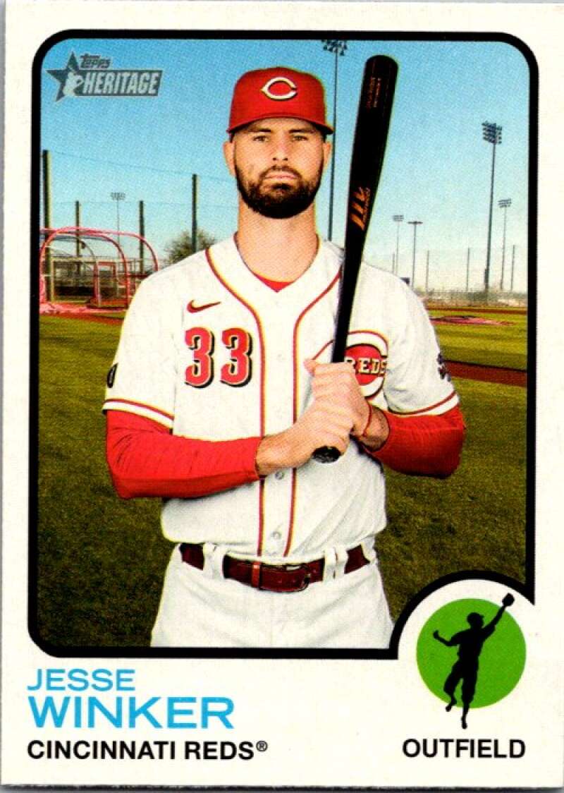 2022 Topps Heritage #315 Jesse Winker  Cincinnati Reds  V92141 Image 1