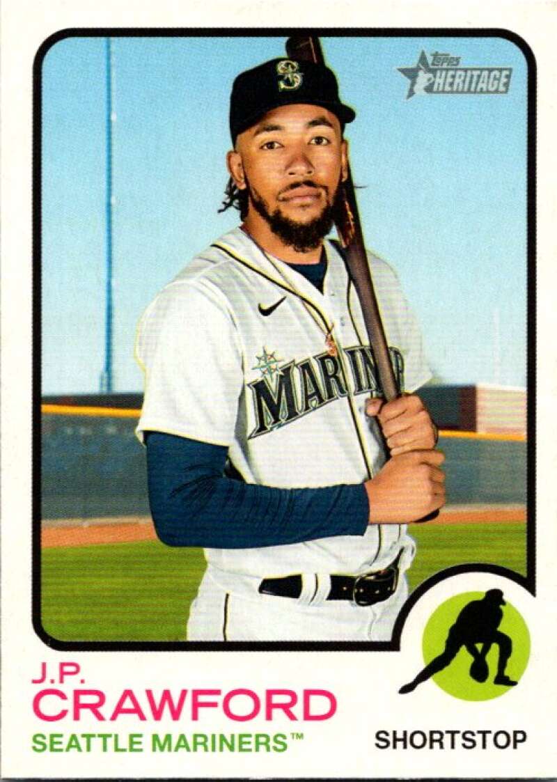 2022 Topps Heritage #316 J.P. Crawford  Seattle Mariners  V92142 Image 1