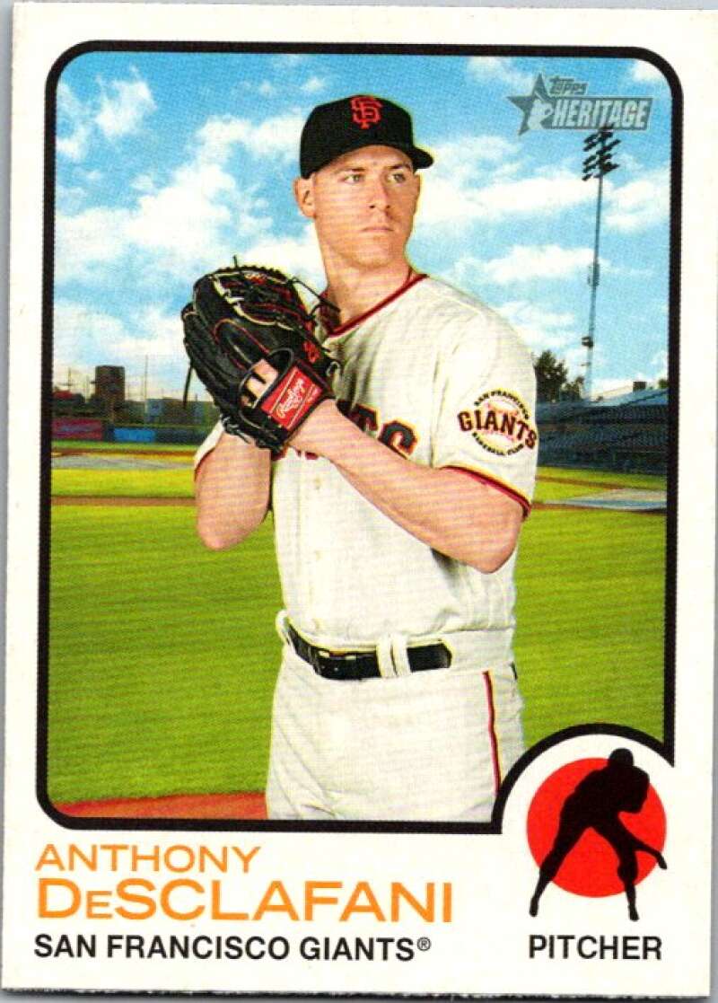2022 Topps Heritage #317 Anthony DeSclafani Giants  V92143 Image 1