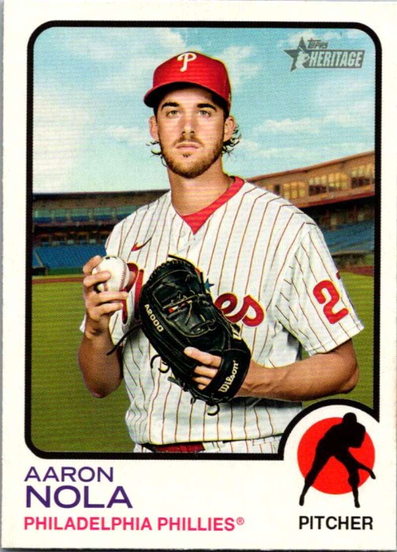 2022 Topps Heritage #319 Aaron Nola  Philadelphia Phillies  V92145 Image 1