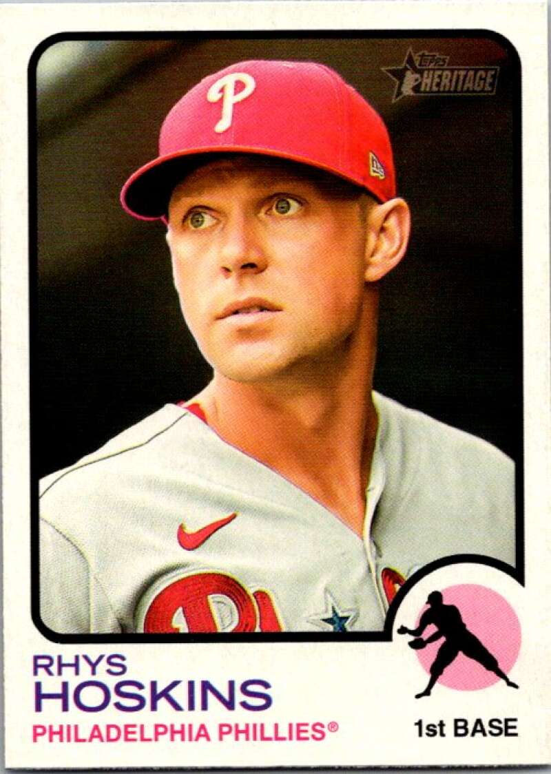 2022 Topps Heritage #326 Rhys Hoskins  Philadelphia Phillies  V92152 Image 1