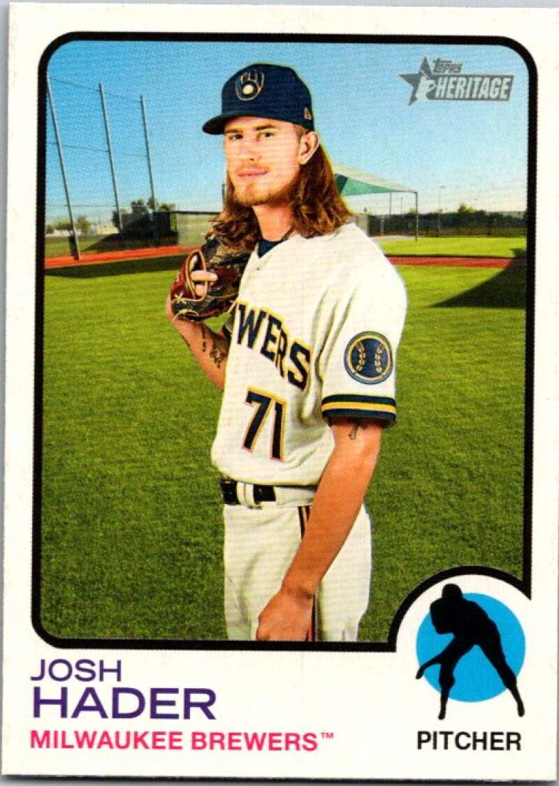 2022 Topps Heritage #327 Josh Hader  Milwaukee Brewers  V92153 Image 1