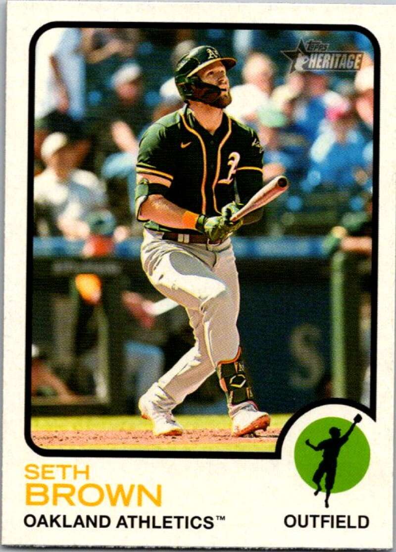 2022 Topps Heritage #328 Seth Brown  Oakland Athletics  V92154 Image 1