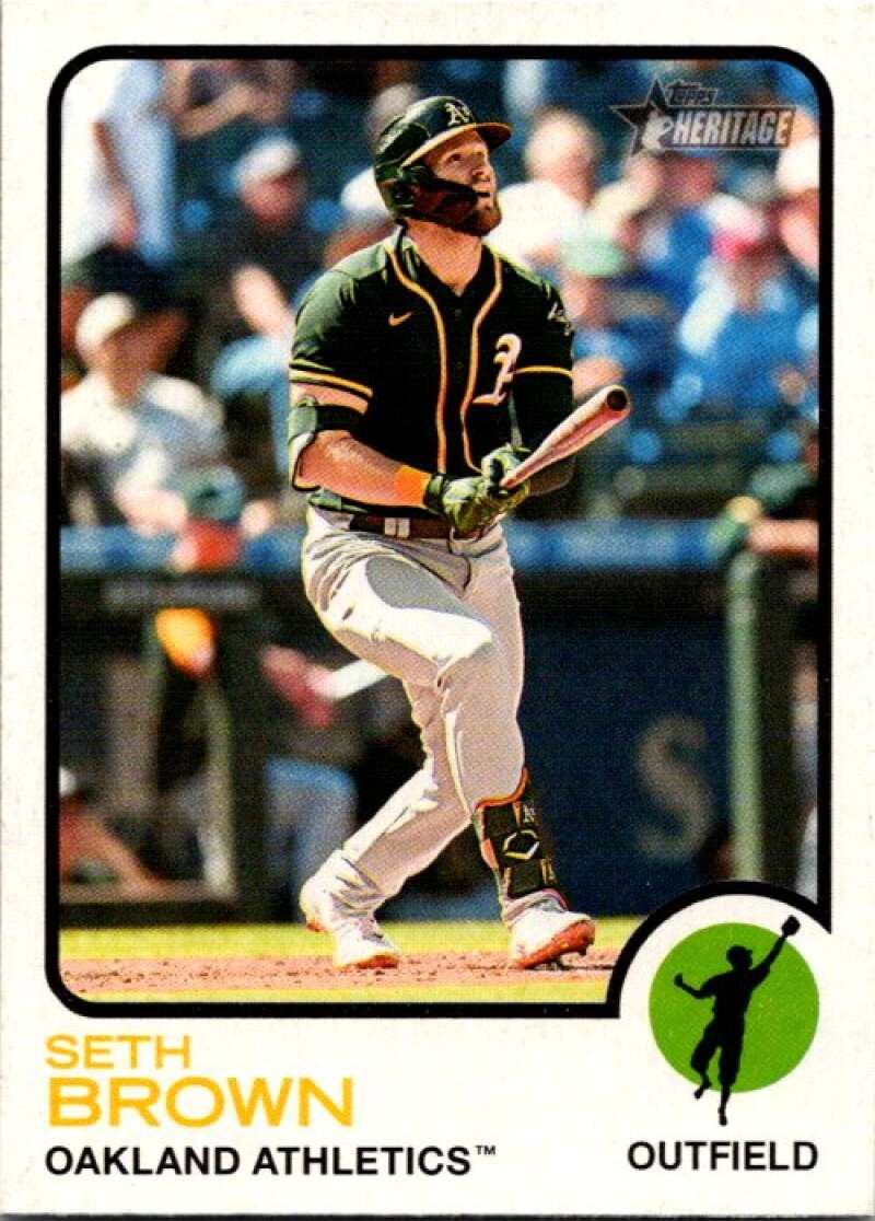2022 Topps Heritage #328 Seth Brown  Oakland Athletics  V92155 Image 1