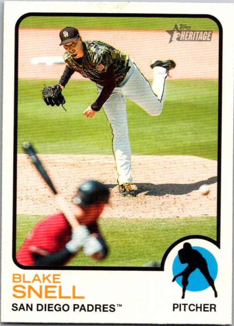 2022 Topps Heritage #331 Blake Snell  San Diego Padres  V92158 Image 1