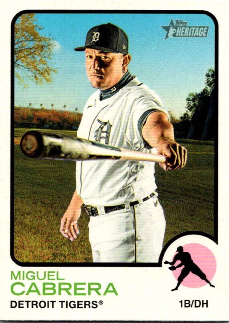 2022 Topps Heritage #340 Miguel Cabrera  Detroit Tigers  V92166 Image 1