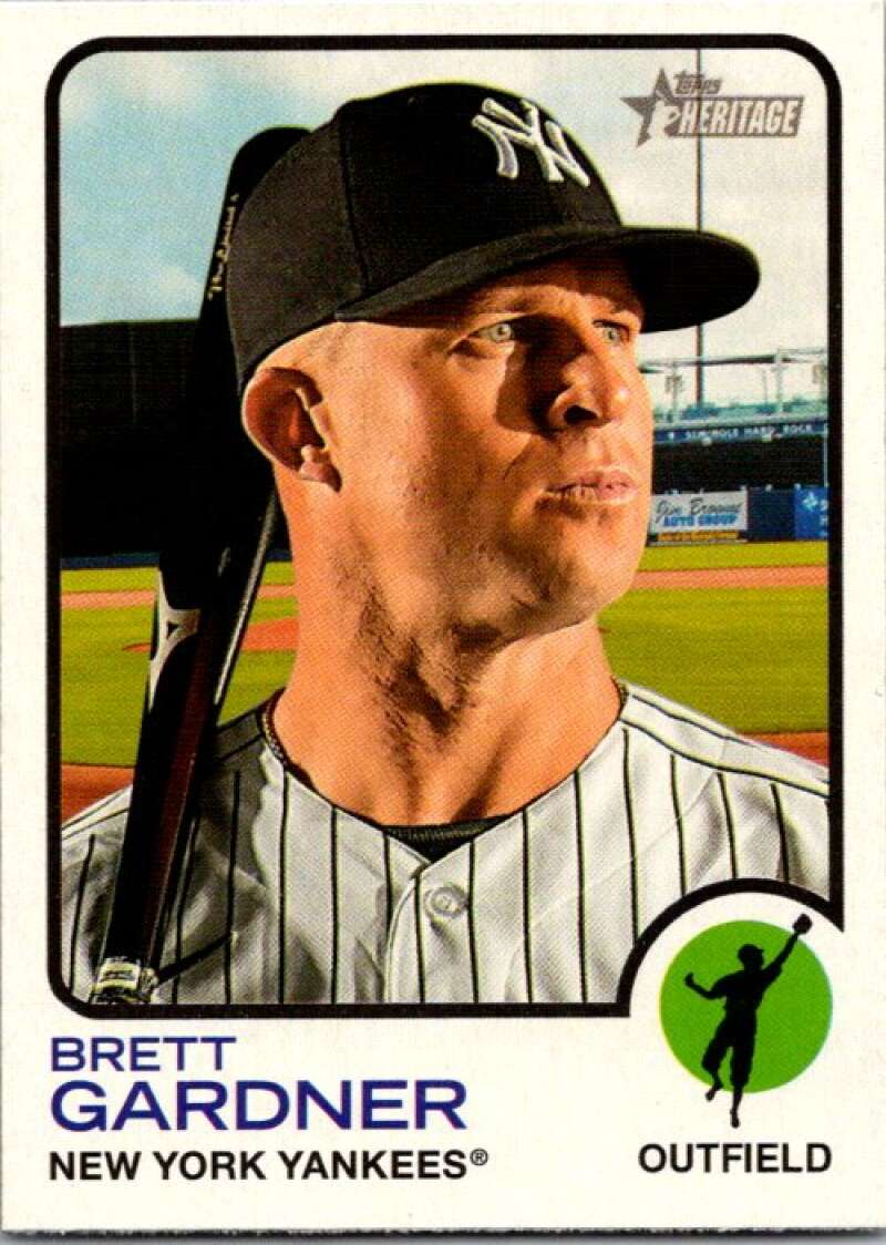 2022 Topps Heritage #349 Brett Gardner  New York Yankees  V92176 Image 1