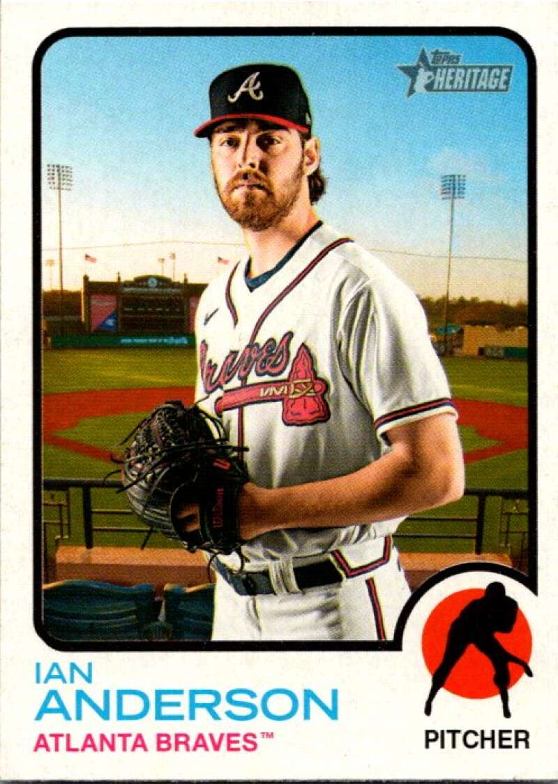 2022 Topps Heritage #356 Ian Anderson  Atlanta Braves  V92179 Image 1
