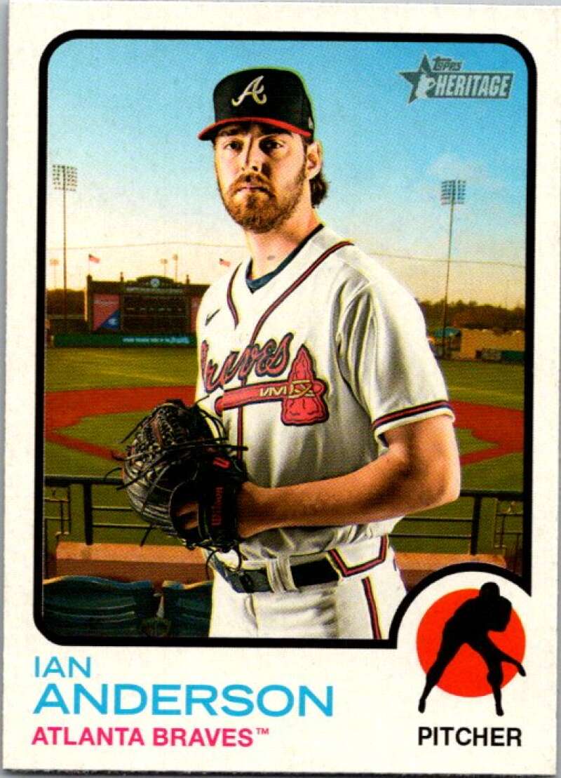 2022 Topps Heritage #356 Ian Anderson  Atlanta Braves  V92180 Image 1