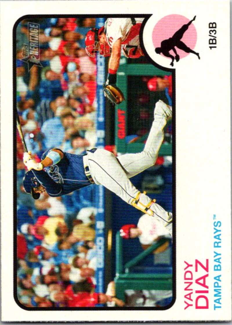 2022 Topps Heritage #363 Yandy Diaz  Tampa Bay Rays  V92185 Image 1
