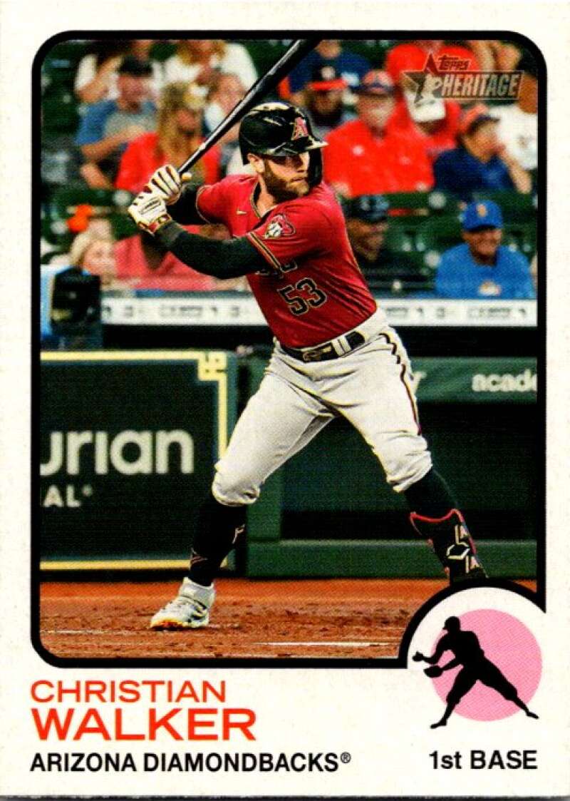 2022 Topps Heritage #365 Christian Walker Diamondbacks  V92186 Image 1