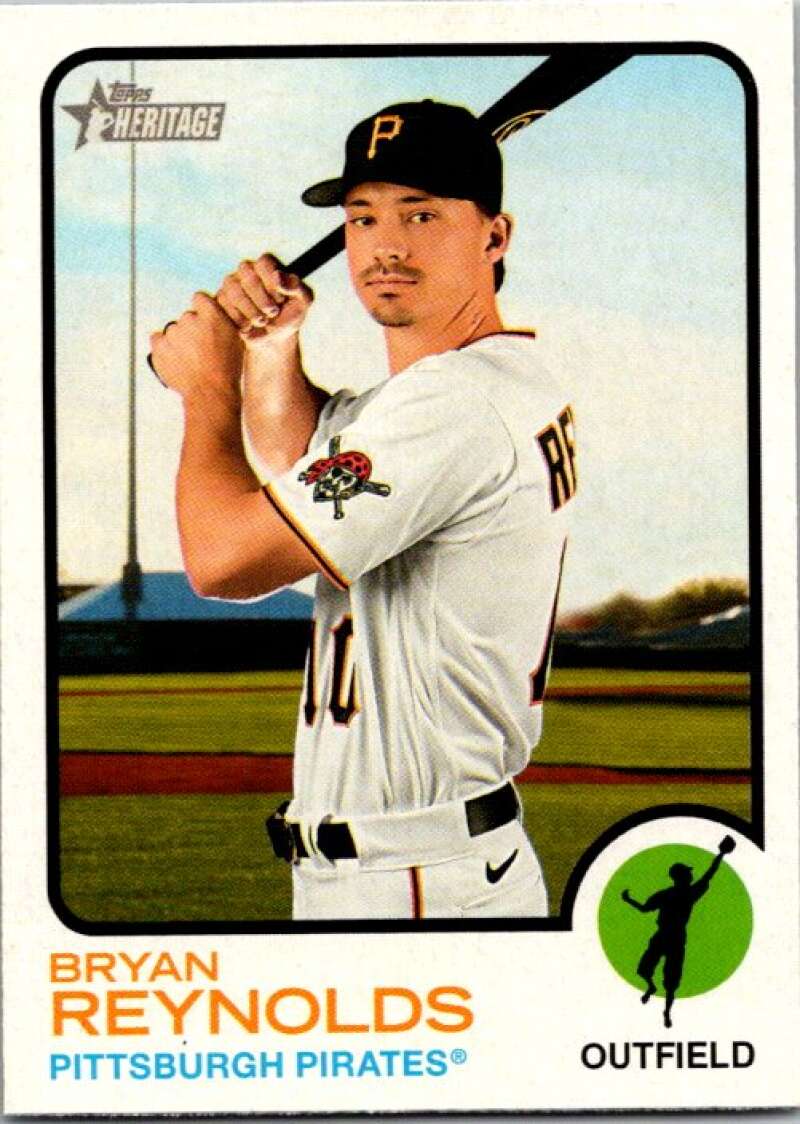 2022 Topps Heritage #372 Bryan Reynolds  Pittsburgh Pirates  V92190 Image 1