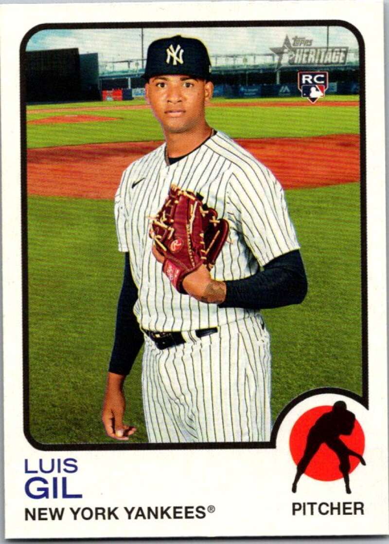 2022 Topps Heritage #373 Luis Gil  RC Rookie New York Yankees  V92191 Image 1