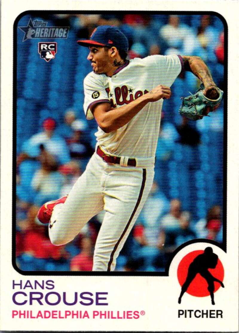 2022 Topps Heritage #377 Hans Crouse  RC Rookie Phillies  V92193 Image 1