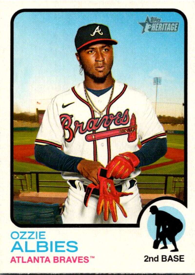 2022 Topps Heritage #378 Ozzie Albies  Atlanta Braves  V92195 Image 1