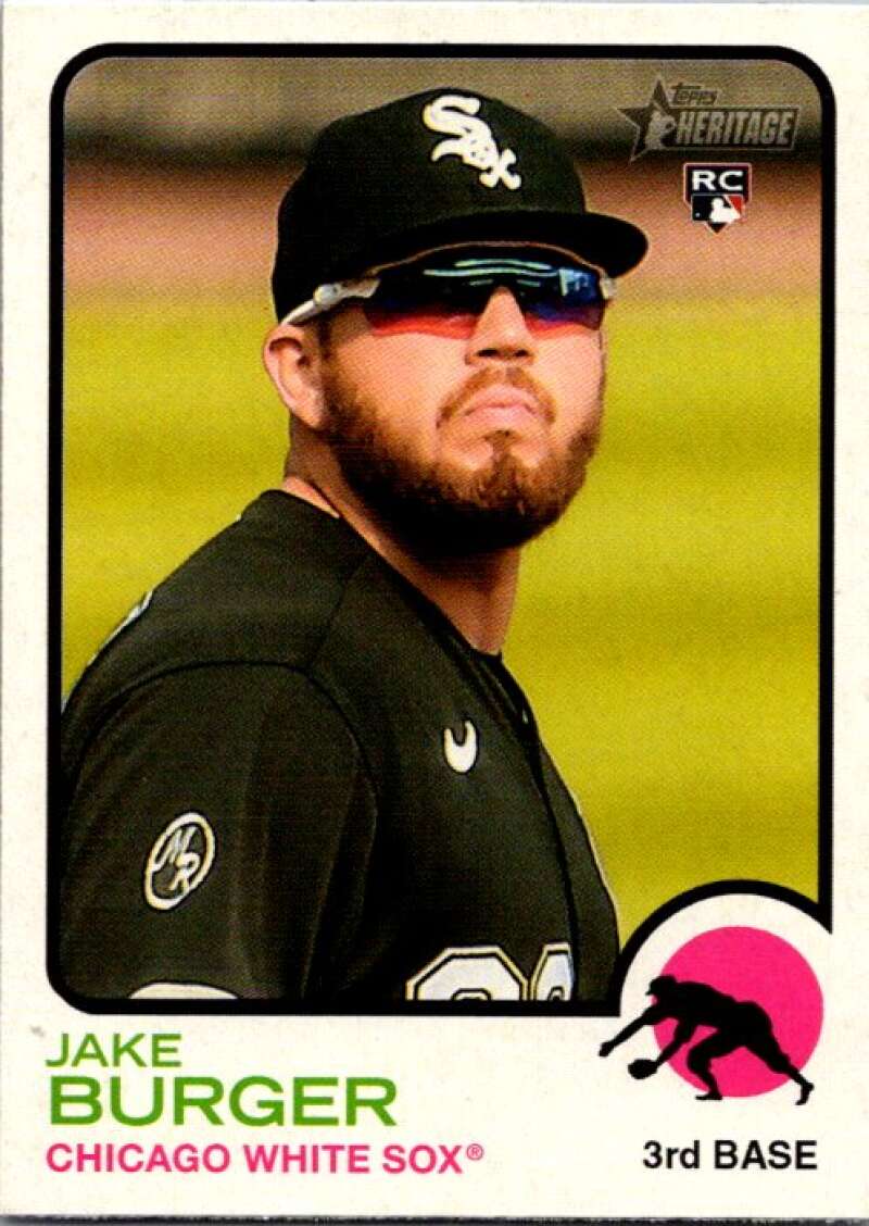 2022 Topps Heritage #381 Jake Burger  RC Rookie White Sox  V92198 Image 1
