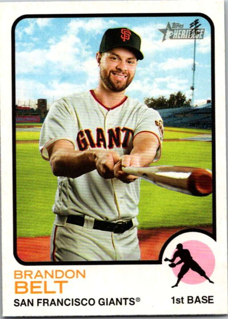 2022 Topps Heritage #388 Brandon Belt  San Francisco Giants  V92202 Image 1