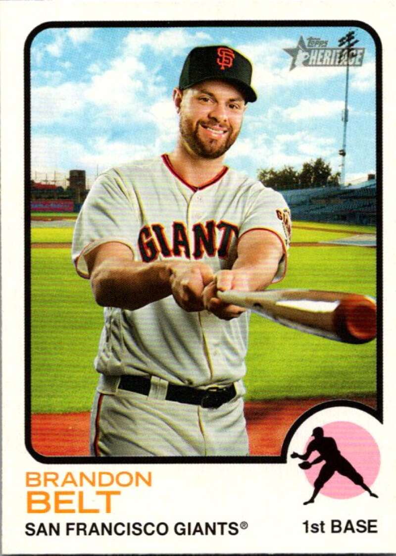 2022 Topps Heritage #388 Brandon Belt  San Francisco Giants  V92203 Image 1