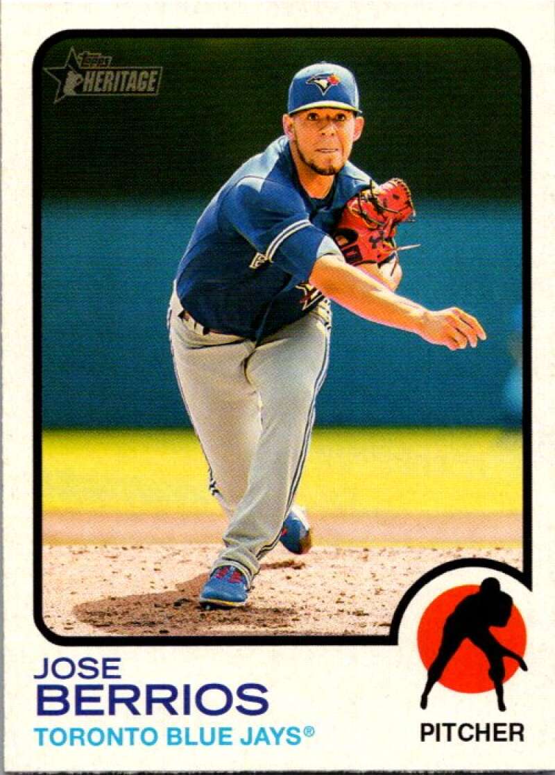 2022 Topps Heritage #399 Jose Berrios  Toronto Blue Jays  V92209 Image 1