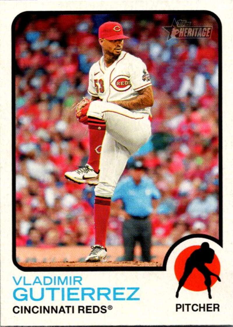 2022 Topps Heritage #415 Vladimir Gutierrez High Number Short Print  V92214 Image 1