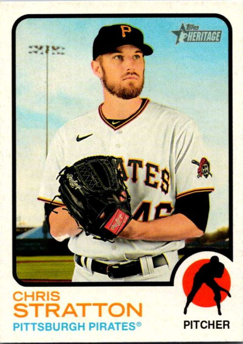 2022 Topps Heritage #487 Chris Stratton High Number Short Print  V92220 Image 1