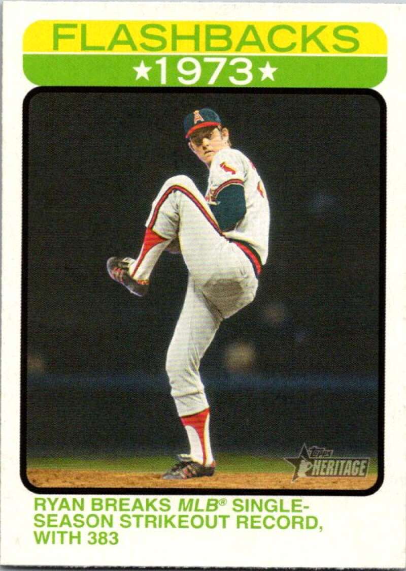2022 Topps Heritage Baseball Flashbacks #BF-1 Nolan Ryan  V92225 Image 1