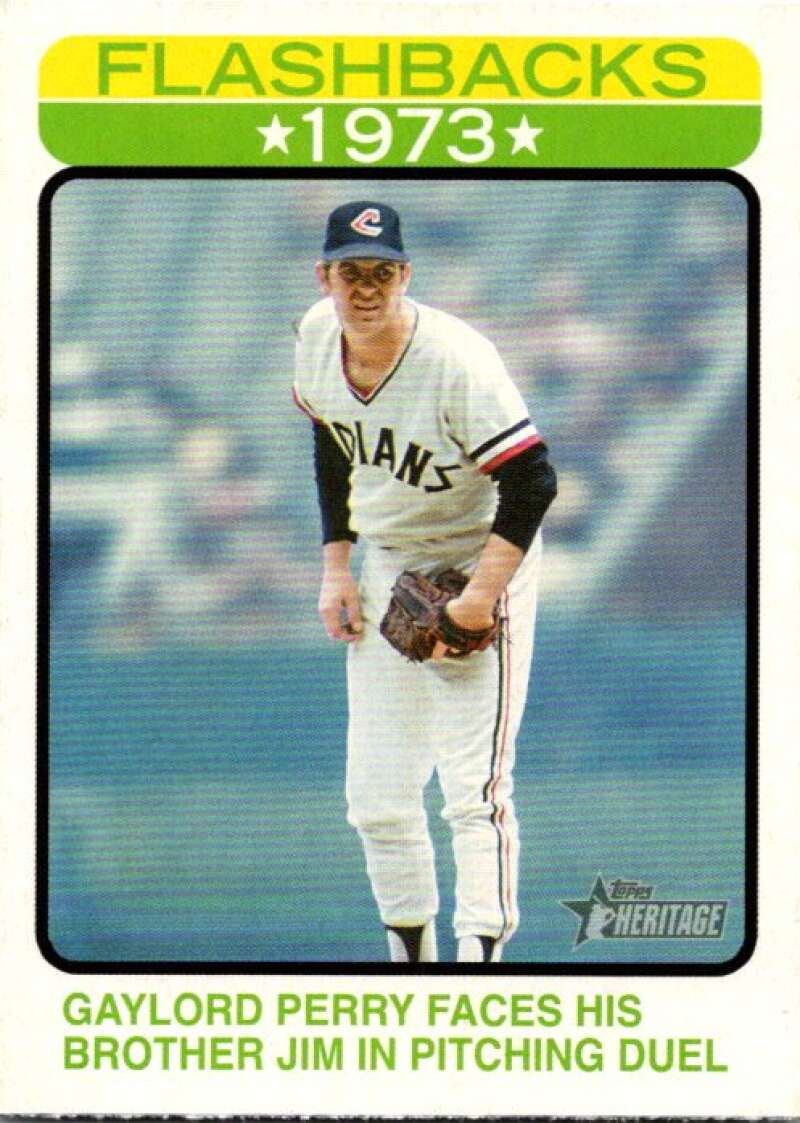 2022 Topps Heritage Baseball Flashbacks #BF-8 Gaylord Perry  V92226 Image 1