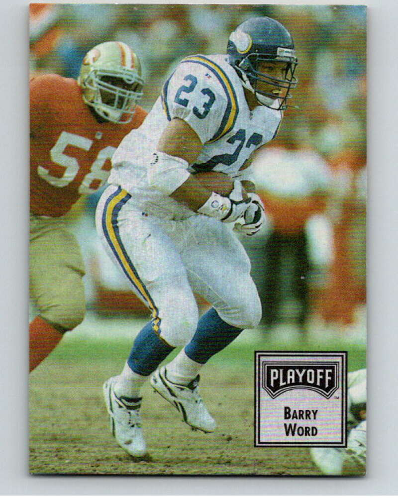 1993 Playoff Contenders #3 Barry Word  Minnesota Vikings  V92593 Image 1